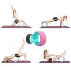 Rueda colorida de la yoga del principiante, rueda trasera del rodillo de la yoga con el acolchado grueso proveedor