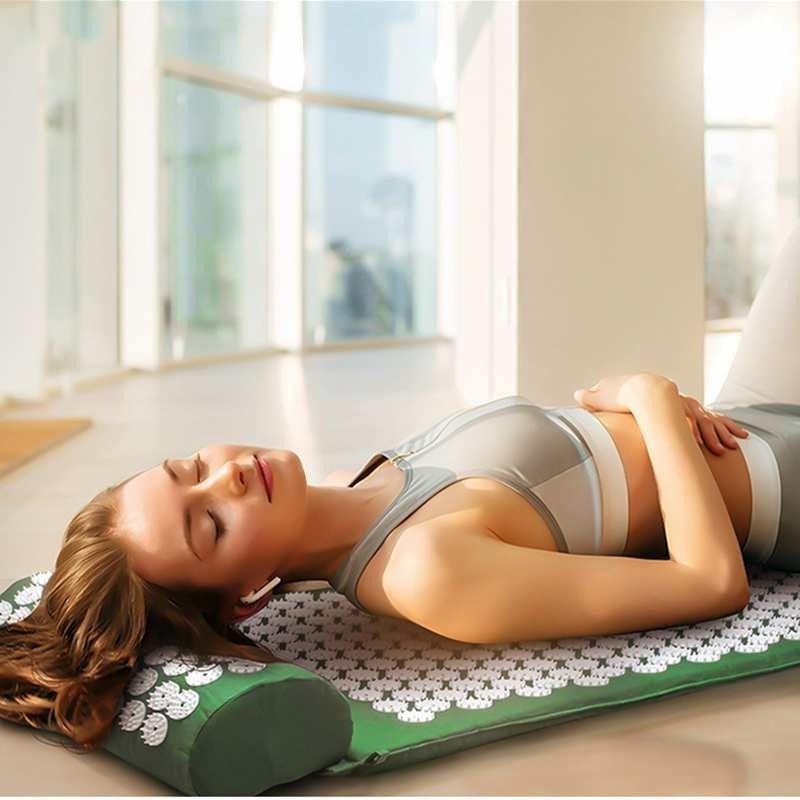 Massager anti de la aguja de la tensión de la estera del masaje del Acupressure de Lotus con la almohada proveedor