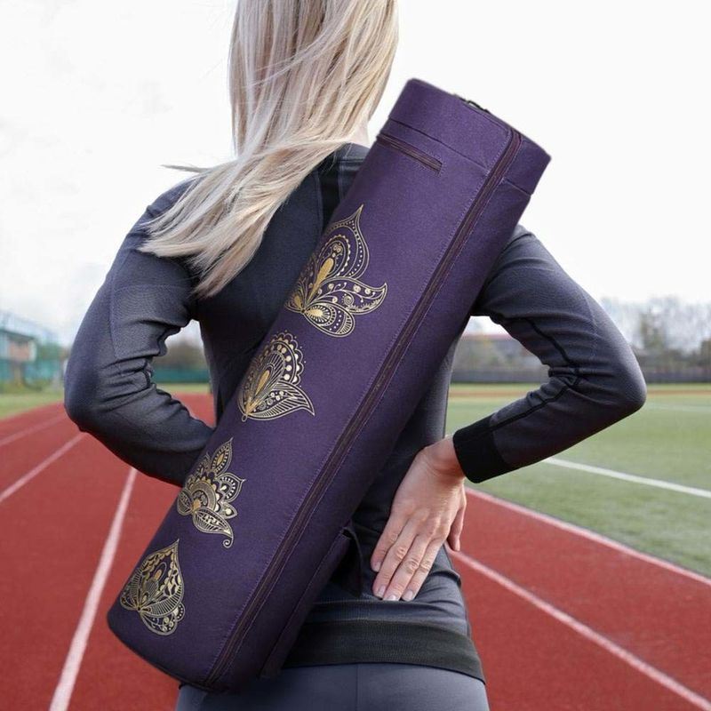 El gimnasio lleno del ejercicio de la cremallera lleva el bolso, paño de Oxford del bolso de la correa de la yoga con 2 bolsillos proveedor