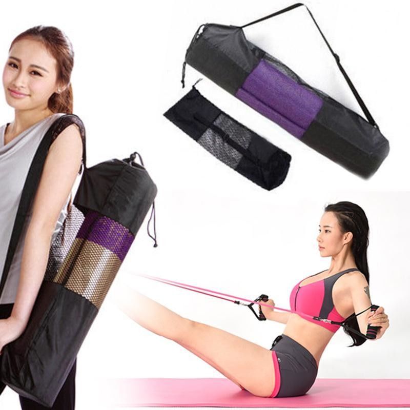 La estera portátil negra de la yoga lleva el bolso para mujer de nylon ligero de la yoga de Pilates del bolso proveedor