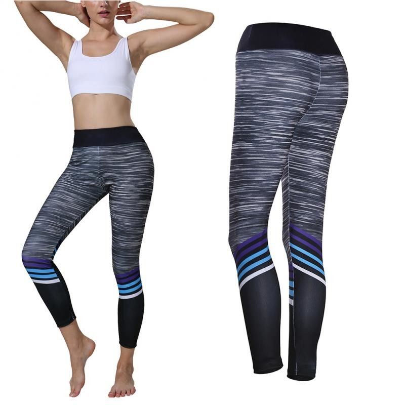 La energía de la aptitud de las mujeres de la cintura alta de los pantalones de la yoga del estampado de zebra inconsútil empuja hacia arriba los pantalones de la longitud del becerro proveedor