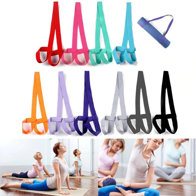 La yoga del gimnasio apoya ejercicio ajustable de la correa del hombro del portador de la honda de la estera de la correa de la estera de la yoga proveedor