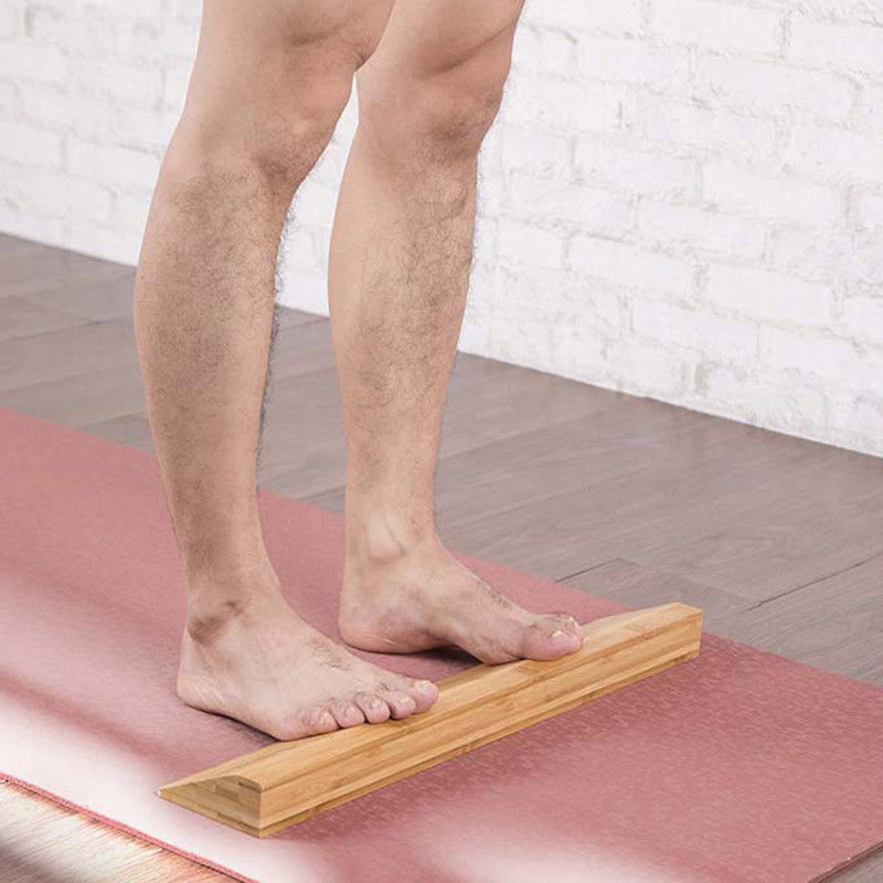 Accesorios de madera de la aptitud del ladrillo de la yoga de la cuña del resbalón del tablero de la yoga del becerro del ensanchador inclinado del tobillo no proveedor